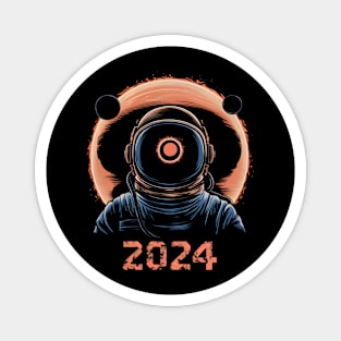Eclipse Astronaut 2024 Magnet
